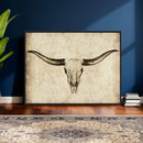 Longhorn Skull Wall Art Canvas Print – Rustic Western by MyGreatCanvas | Canvas Wall Art Prints | Photo Prints & Wall Decor