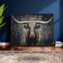 Rustic Bull Wall Art Canvas Print, Longhorn Wall Decor for by MyGreatCanvas | Canvas Wall Art Prints | Photo Prints & Wall Decor