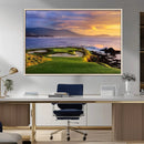 Pebble Beach Golf Wall Art Canvas Print – Iconic Coastal by MyGreatCanvas | Canvas Wall Art Prints | Photo Prints & Wall Decor