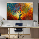 Yggdrasil Tree of Life Mosaic Stained Glass Wall Art, Tree