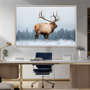 Majestic Elk Snowy Forest Wall Art Canvas Print – Winter by MyGreatCanvas | Canvas Wall Art Prints | Photo Prints & Wall Decor