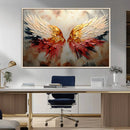 Vibrant Angel Wings Wall Art Canvas Print – Gold Red by MyGreatCanvas | Canvas Wall Art Prints | Photo Prints & Wall Decor