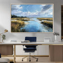 Marshland Wall Art Canvas Print – Serene Water Reflection by MyGreatCanvas | Canvas Wall Art Prints | Photo Prints & Wall Decor