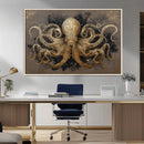 Octopus Wall Art Canvas Print – Black Gold Detailed by MyGreatCanvas | Canvas Wall Art Prints | Photo Prints & Wall Decor