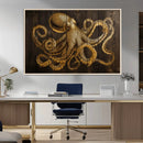 Octopus Wall Art Canvas Print – Wooden Art Sea Creature by MyGreatCanvas | Canvas Wall Art Prints | Photo Prints & Wall Decor