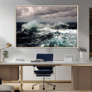 Stormy Ocean Waves Canvas Wall Art – Framed Turbulent Sea by MyGreatCanvas | Canvas Wall Art Prints | Photo Prints & Wall Decor