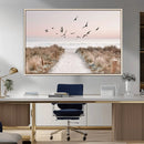 Coastal Pathway Canvas Wall Art Print – Framed Seaside by MyGreatCanvas | Canvas Wall Art Prints | Photo Prints & Wall Decor