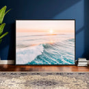 Sunset Surfing Wall Art Canvas Print, Ocean Wave Surfer with by MyGreatCanvas | Canvas Wall Art Prints | Photo Prints & Wall Decor