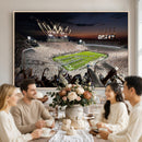 Penn State Stadium Wall Art – White Out Football Game Canvas