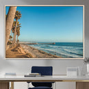 Scenic Beach Wall Art Canvas Print – Tall Palm Trees, Sandy by MyGreatCanvas | Canvas Wall Art Prints | Photo Prints & Wall Decor