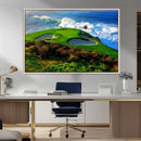 Coastal Golf Course Wall Art Canvas Print – Vibrant Green by MyGreatCanvas | Canvas Wall Art Prints | Photo Prints & Wall Decor