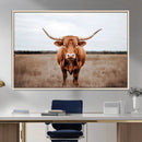 Longhorn Bull Wall Art Canvas Print – Framed Rustic by MyGreatCanvas | Canvas Wall Art Prints | Photo Prints & Wall Decor