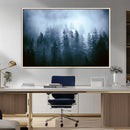 Foggy Pines Misty Forest Wall Art Print by MyGreatCanvas | Canvas Wall Art Prints | Photo Prints & Wall Decor