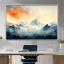 Warm Clouds Abstract Mountain Wall Art, Modern Landscape by MyGreatCanvas | Canvas Wall Art Prints | Photo Prints & Wall Decor
