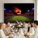Jordan-Hare Football Stadium Wall Art Canvas Print, Football