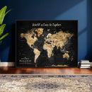 Personalized World Map Print | Customize Map with Push Pin by MyGreatCanvas | Canvas Wall Art Prints | Photo Prints & Wall Decor