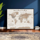 Personalized Canvas Wall Art Print – Custom Framed Push Pin