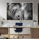 Wild Old Elephant Wall Art Canvas Print