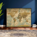Personalized Custom World Map Wall Art Print – Add Your