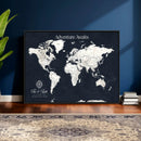 Custom World Map Wall Art Canvas Print – Personalized Push by MyGreatCanvas | Canvas Wall Art Prints | Photo Prints & Wall Decor
