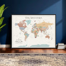Custom Push Pin World Map Wall Art Canvas Print – by MyGreatCanvas | Canvas Wall Art Prints | Photo Prints & Wall Decor
