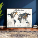 Custom Push Pin World Map Wall Art Canvas Print – by MyGreatCanvas | Canvas Wall Art Prints | Photo Prints & Wall Decor