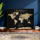 Personalized Push Pin World Map Canvas – Custom Framed by MyGreatCanvas | Canvas Wall Art Prints | Photo Prints & Wall Decor