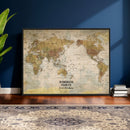 Personalized Push Pin World Map Canvas Print – Custom