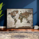 World Map Canvas Print – Framed Detailed Map of the World by MyGreatCanvas | Canvas Wall Art Prints | Photo Prints & Wall Decor