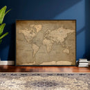 World Map Canvas Print – Framed Travel Map Wall Art for by MyGreatCanvas | Canvas Wall Art Prints | Photo Prints & Wall Decor