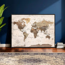 World Map Canvas Print – Framed Travel Map Wall Art for by MyGreatCanvas | Canvas Wall Art Prints | Photo Prints & Wall Decor