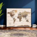 World Map Canvas Print – Framed Detailed Map of the World by MyGreatCanvas | Canvas Wall Art Prints | Photo Prints & Wall Decor