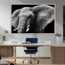 Big Elephant Close Up Wall Art Canvas Print