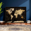 Extra Large World Map Canvas Print – Detailed Map Classic
