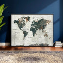 World Map Canvas Print – Framed Travel Map Wall Art for by MyGreatCanvas | Canvas Wall Art Prints | Photo Prints & Wall Decor
