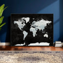 World Map Canvas Print – Framed Push Pin Wall Art, Color by MyGreatCanvas | Canvas Wall Art Prints | Photo Prints & Wall Decor