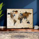 World Map Canvas Print – Framed Travel Map Wall Art for by MyGreatCanvas | Canvas Wall Art Prints | Photo Prints & Wall Decor