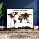 Custom Push Pin World Map Wall Art Canvas Print – by MyGreatCanvas | Canvas Wall Art Prints | Photo Prints & Wall Decor