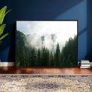 Misty Mountain Forest Canvas Print, Foggy Pine Trees Nature by MyGreatCanvas | Canvas Wall Art Prints | Photo Prints & Wall Decor