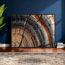 Abstract Tree Ring Wall Art Print – Natural Rustic Wood by MyGreatCanvas | Canvas Wall Art Prints | Photo Prints & Wall Decor