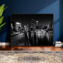 Boston Wall Art Canvas Print, Boston City Downtown Night by MyGreatCanvas | Canvas Wall Art Prints | Photo Prints & Wall Decor