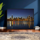 Chicago Wall Art Canvas Print - Chicago City Downtown Night by MyGreatCanvas | Canvas Wall Art Prints | Photo Prints & Wall Decor