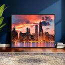 Chicago Wall Art Canvas Print - Chicago City Downtown Night by MyGreatCanvas | Canvas Wall Art Prints | Photo Prints & Wall Decor