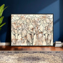 Farmhouse Texas Longhorn Wall Art Canvas Print - Abstract by MyGreatCanvas | Canvas Wall Art Prints | Photo Prints & Wall Decor