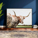 Texas Catle Longhorn Wall Art Canvas Print for Farmhouse by MyGreatCanvas | Canvas Wall Art Prints | Photo Prints & Wall Decor