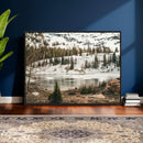 Snowy Mountain Landscape Wall Art Canvas Print, Alpine Pine by MyGreatCanvas | Canvas Wall Art Prints | Photo Prints & Wall Decor