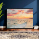 Sunset Beach Wall Art Canvas Print – Soft Coastal by MyGreatCanvas | Canvas Wall Art Prints | Photo Prints & Wall Decor