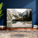 Lake Braies Alpine Landscape Wall Art Canvas Print, by MyGreatCanvas | Canvas Wall Art Prints | Photo Prints & Wall Decor