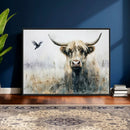 Abstract Highland Cow Animal Wall Art Canvas Print by MyGreatCanvas | Canvas Wall Art Prints | Photo Prints & Wall Decor
