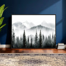Misty Pine Forest Mountain Landscape Wall Art Canvas Print by MyGreatCanvas | Canvas Wall Art Prints | Photo Prints & Wall Decor